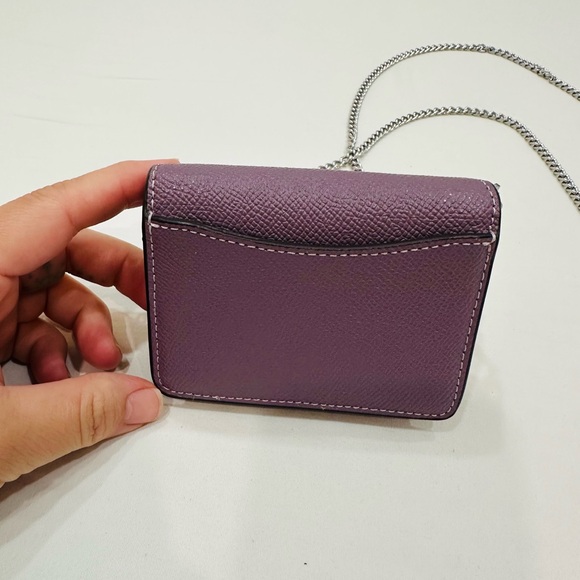 Coach Metallic Purple Mini-wallet Bag - Picture 5 of 10